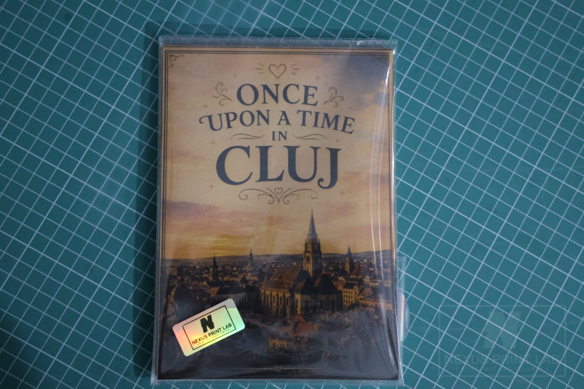 Pagini de benzi desenate tipărite recto-verso în atelierul din Cluj-Napoca